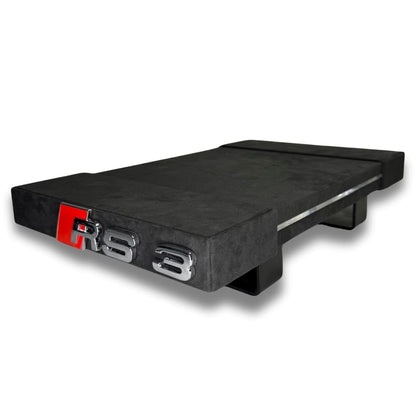 Linke Ansicht leeres schwarzes Alcantara RS3 Brett